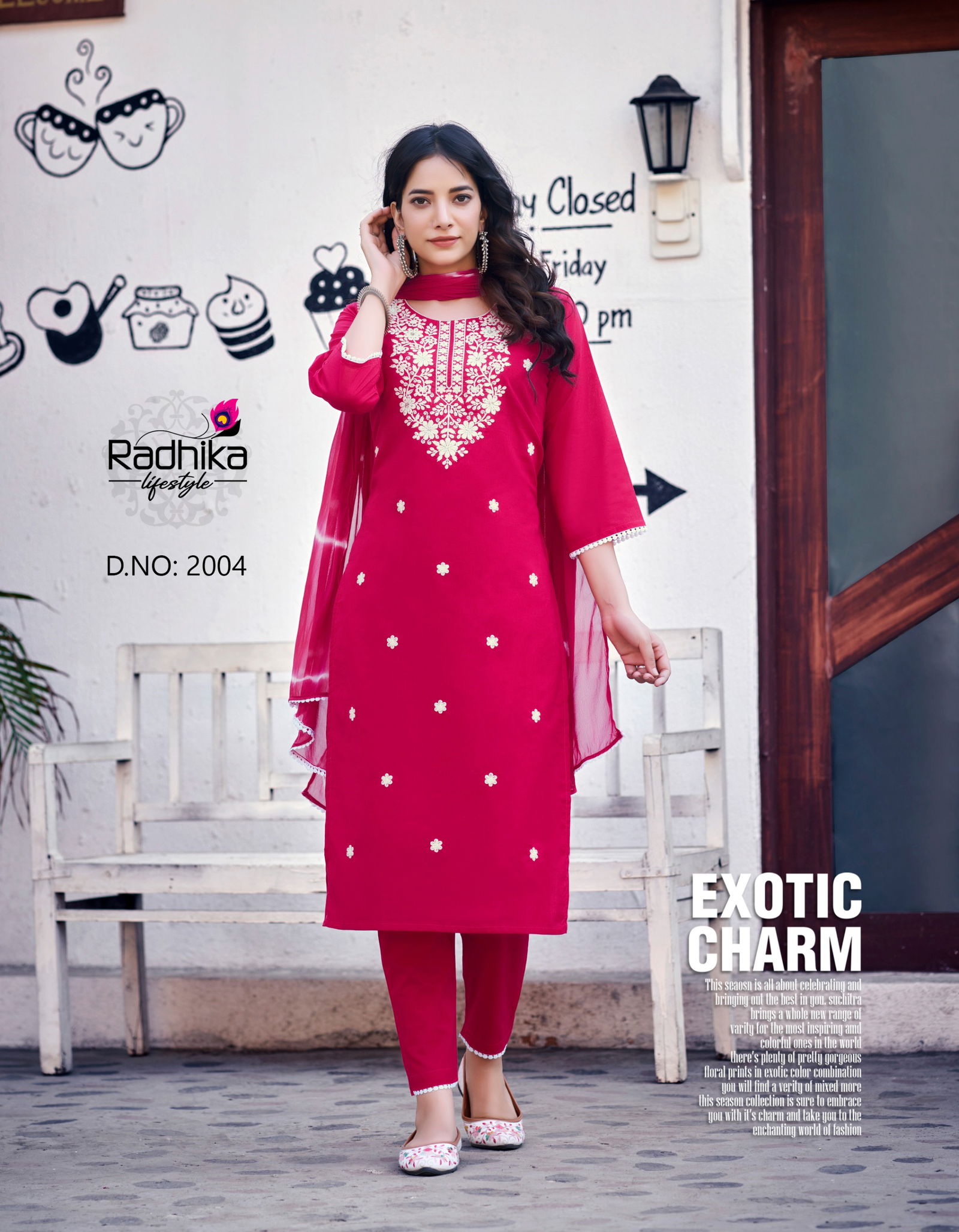 Cotton Culture Vol 2 By Radhika Cotton Embroidery Kurti With Dupatta Wholesale Shop In Surat
